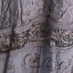 Coldwater Creek Dark Blue Inlaid skirt SZ L #B45